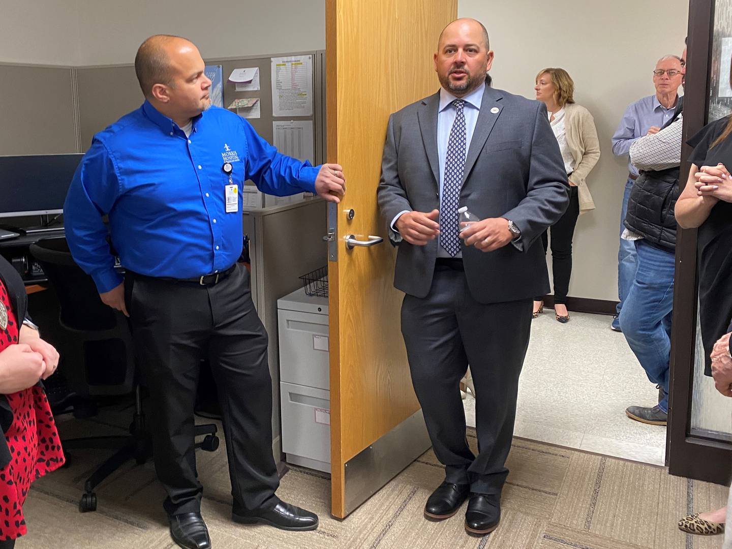 Morris Elementary, Hospital lead tour of old Shabbona Middle School