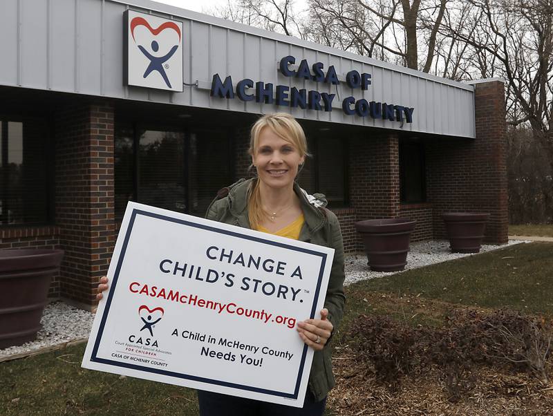 Carrianne Hornok, of Cary, is a volunteer court-appointed special advocate with CASA of McHenry County, who works with a 15-year-old girl in foster care, at the CASA of McHenry County offices in Crystal Lake.