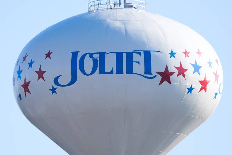Joliet water tower along Hennepin Drive. A project is underway that will bring Lake Michigan water to Joliet by 2030. Thursday, Jan. 13, 2022 in Joliet.