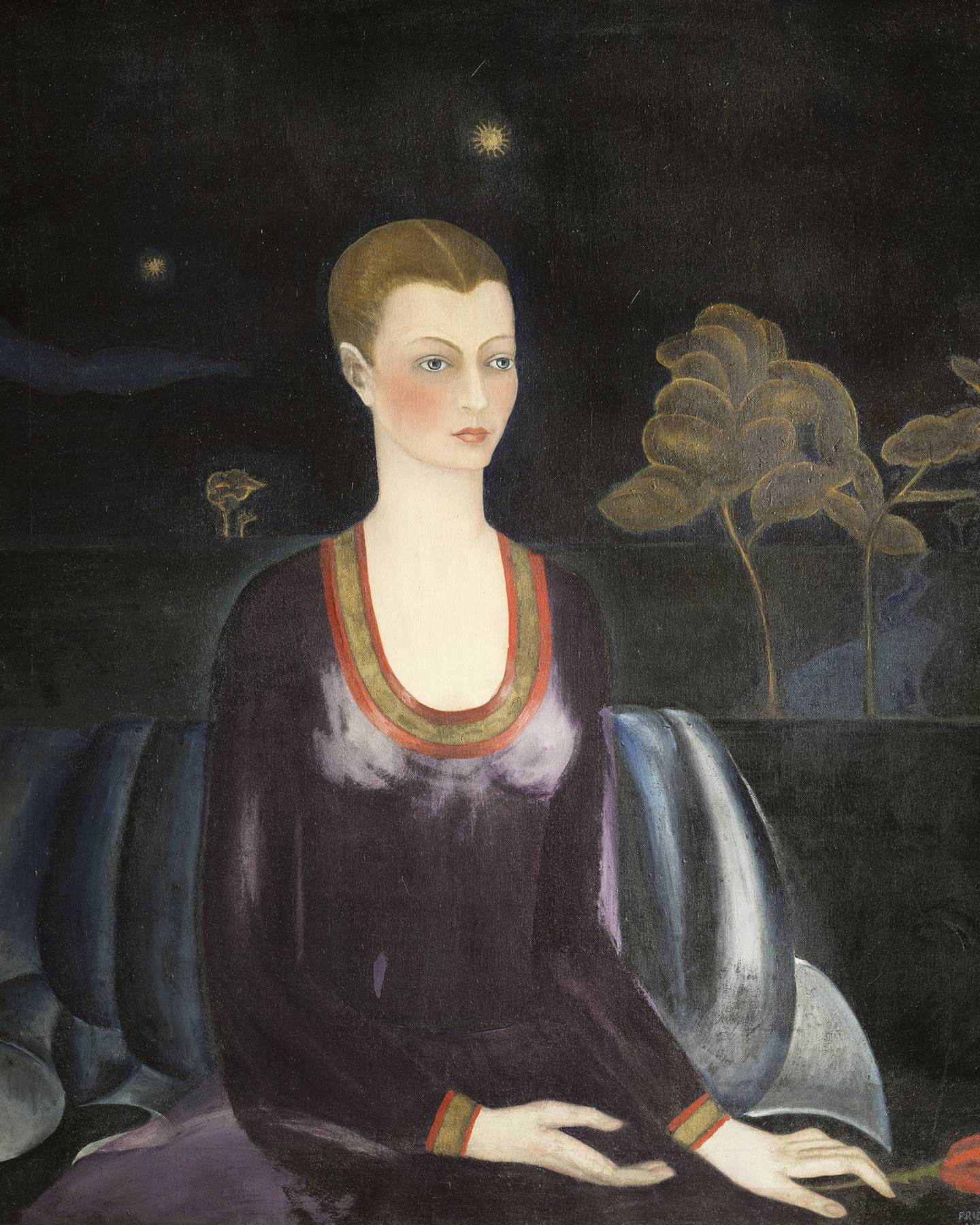 Frida Kahlo portrait of Alicia Galant, 1927, oil on canvas, Collection Museo Dolores Olmedo, Xochimilco, Mexico.