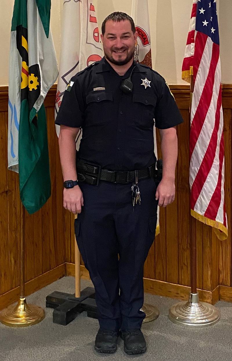 Joel Smith was hired to the Ottawa Police Department recently and sworn-in Wednesday, May 18, 2022.