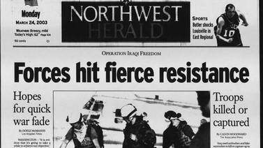 Historical covers for March 24: Hopes for quick war fade