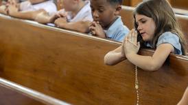 Photos: St. Anne's students pray for Pope Francis