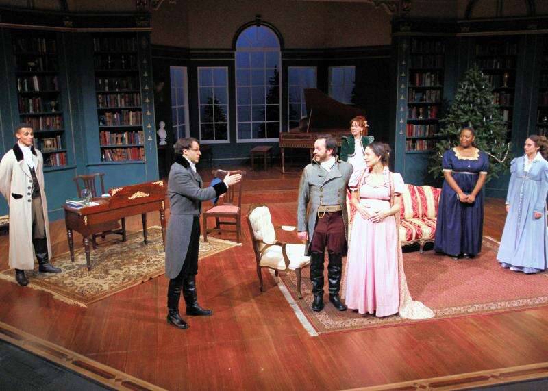 Designer Aly Greaves Amidei received the midsize theater award for her costumes for the Jane Austen-inspired period dramedy “Miss Bennet: Christmas at Pemberley” during the 56th Jeff Awards ceremony recognizing excellence in Chicago-area equity theater.