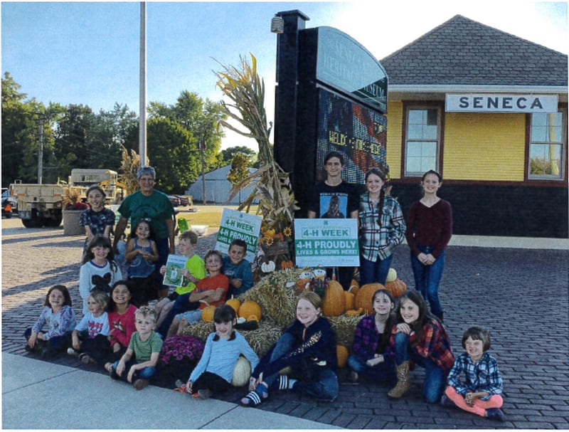 Members of the Brookfield Acres 4-H Club kicked off National 4-H Week by decorating in front of the Seneca Historical Museum. This year's theme is Opportunity4All. Contact your local extension to learn about 4-H clubs near you.