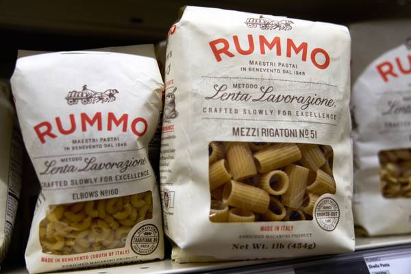 Trump administration threatens 107% tariff on imported Italian pasta