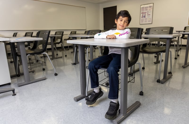 Ten-year-old Benyamin “Beny” Bamburac of Romeoville loves math and is currently a full-time Joliet Junior College student working on his associate degree.