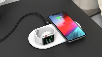 This 2-in-1 wireless charging stand will charge your smartphone fast 