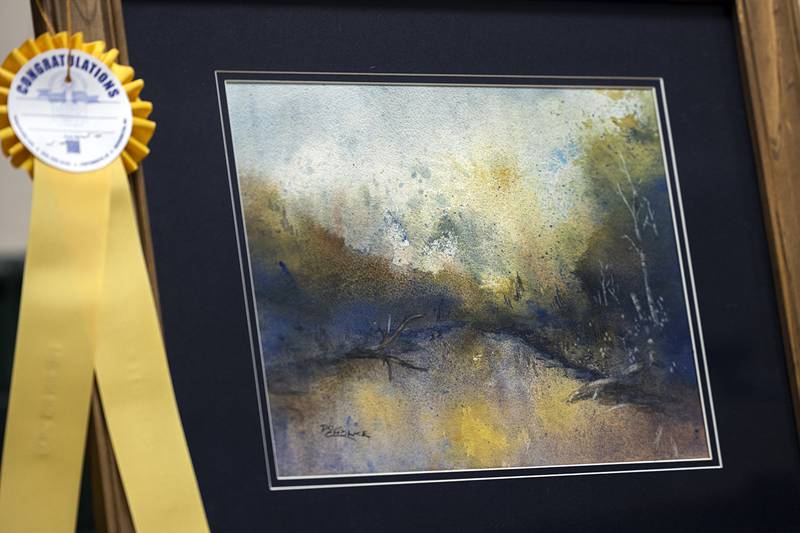 The Beverly Weber Memorial Award went to Dick Cholke for his work titled “Back Bay” Thursday, April 16, 2026, at the Phidian Art Show awards ceremony.