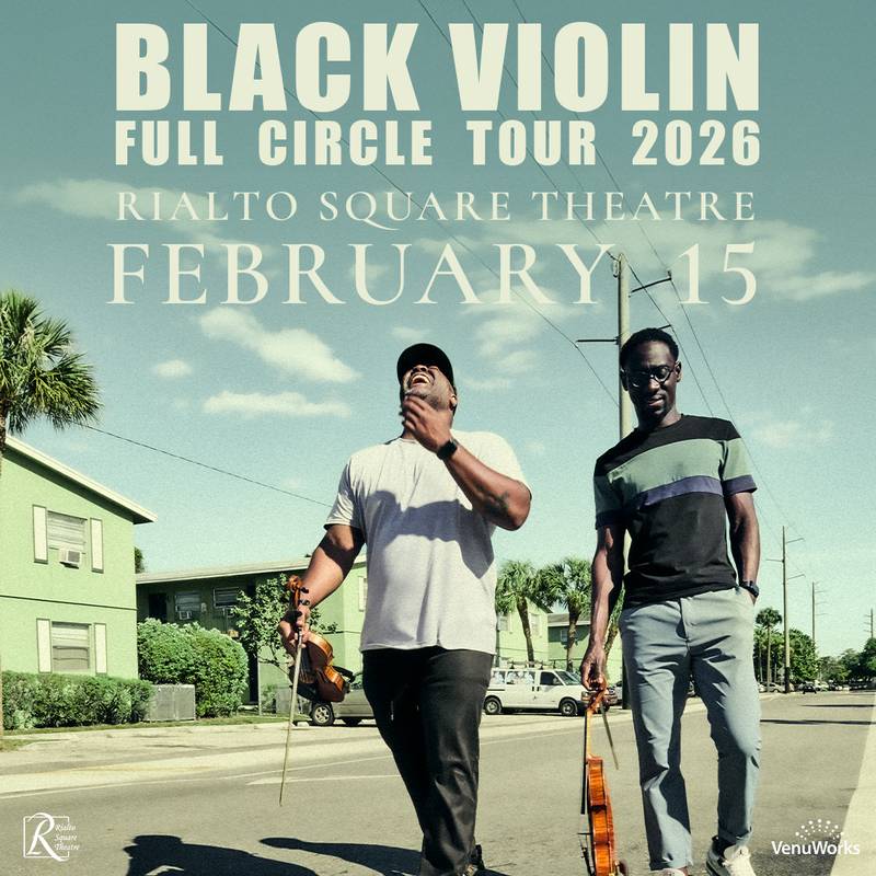 Black Violin returns to Rialto Square Theatre in downtown Joliet with its Full Circle Tour on Sunday, Feb. 15.