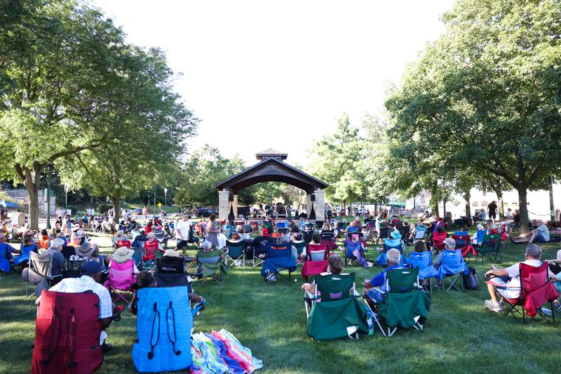 Music lovers pack Bicentennial Park in Joliet for the 5th annual Joliet Blue Festival on Saturday, Aug. 12, 2023.