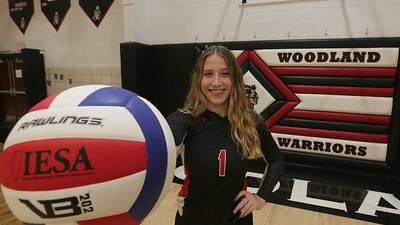 Energy, excitement and Ella: Woodland’s Sibert is The Times Fall 2021 Volleyball Player of the Year