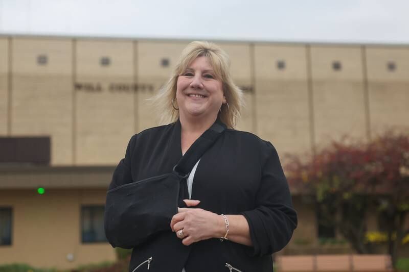 Annette Parker poses for a photo outside the Will County Office Building on Wednesday, Nov. 6, 2024 in Joliet.