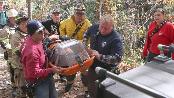 Photos: Utica and Oglesby firefighters called for rescue at Matthiessen State Park