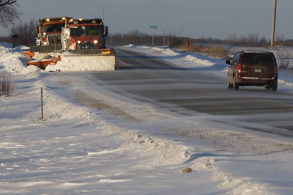 Winter weather briefly closes an early voting location at Crystal Lake library 