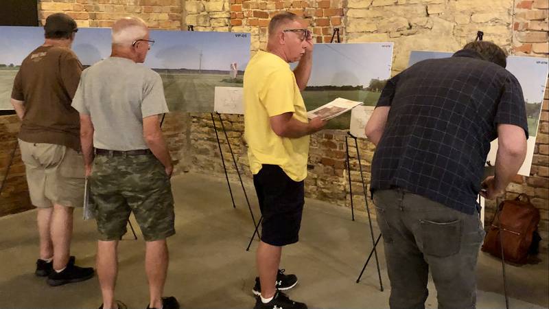 Plano Skies Energy LLC. hosted an open house June 30, where Plano residents could view project plans and question Plano Skies officials.