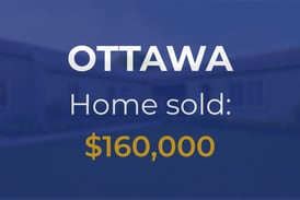 Sale closed in Ottawa: $160,000 for a residential home