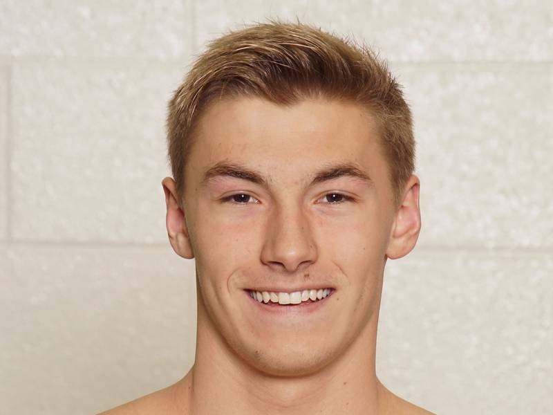 York senior swimmer Connor Groya