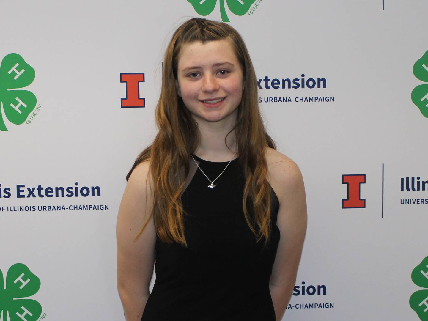 Pictured: Marshall-Putnam County 4-Her Cadence Breckenridge at the Illinois 4-H State Public Speaking Contest