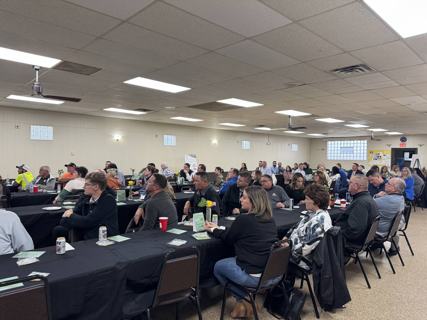 The crowd at the first annual Coal City State of the Village Address.