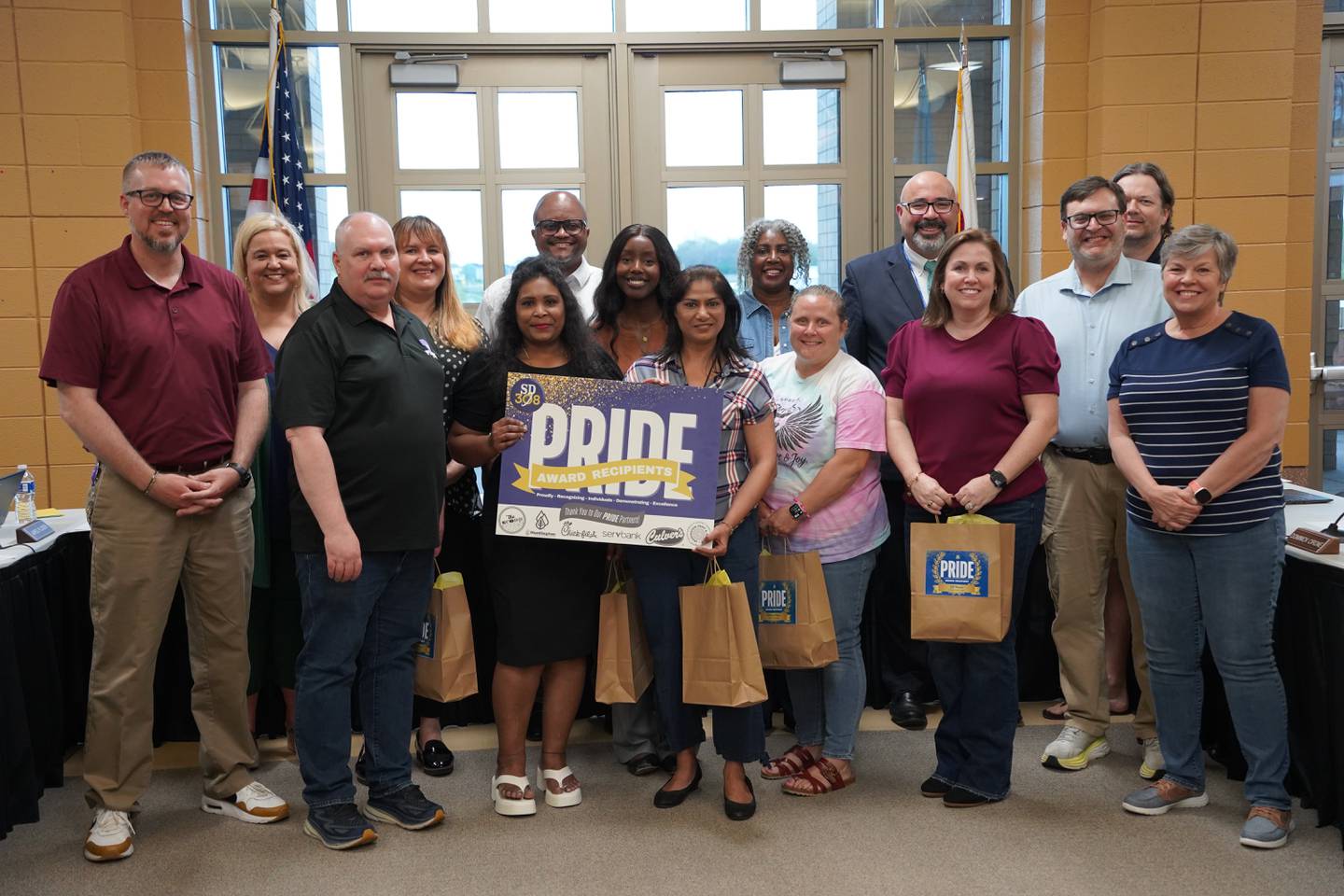 Plank Junior High PRIDE winners