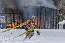 Photos: Dixon firefighters battle blaze at 1558 Joliet Way