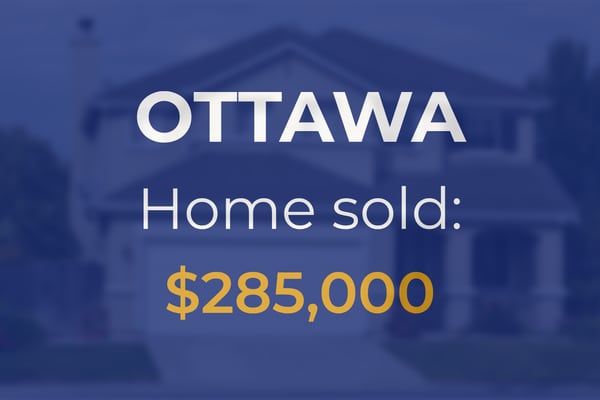 Single-family home sells in Ottawa for $285,000