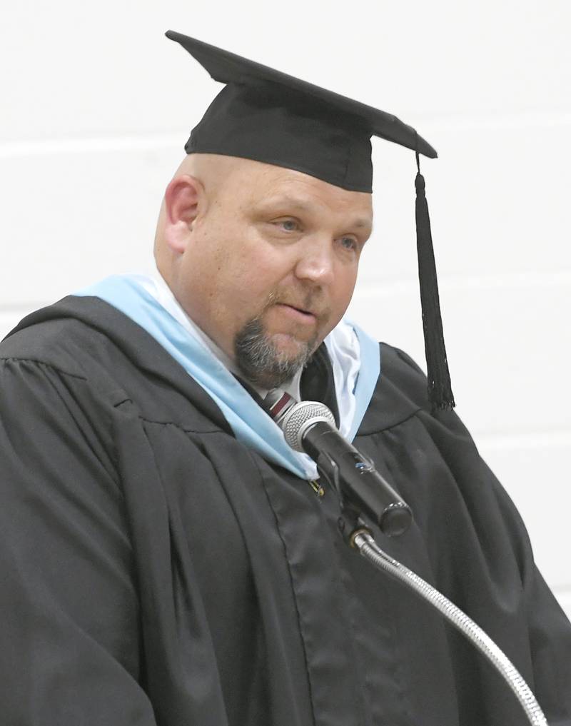 Forreston High School Principal Travis Heinz