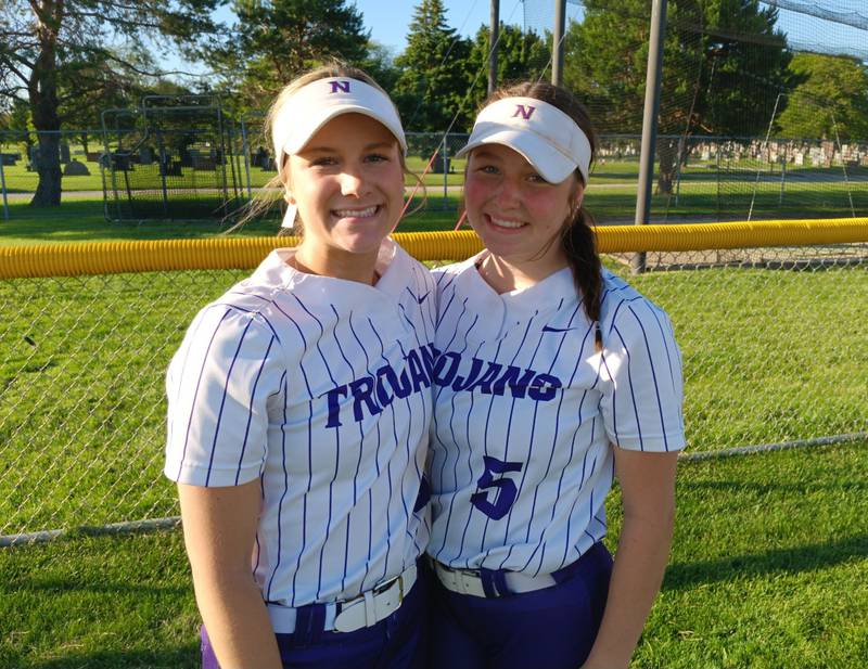 Downers Grove North's Ava Gusel and Sophia Barofsky
