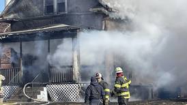 Firefighters battle blaze in subzero temperatures in La Salle