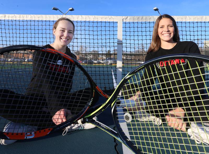 Ottawa's Jenna Smithmeyer and Rylee O'Fallon are the The Times 2022 Girls Tennis Players of the Year.