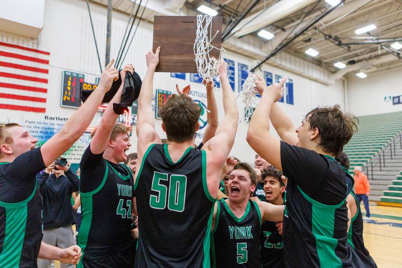 York wins at the Class 4A Bartlett Sectional Final  against Glenbard East on Friday, March 6,2026 in Bartlett.