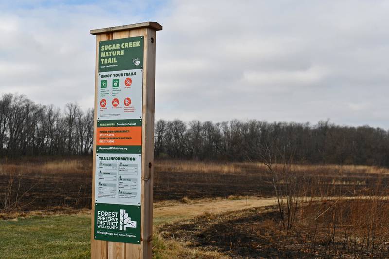 New trailhead signs are coming to all 134 miles of paved and natural surface paths located within the Forest Preserve District of Will County.