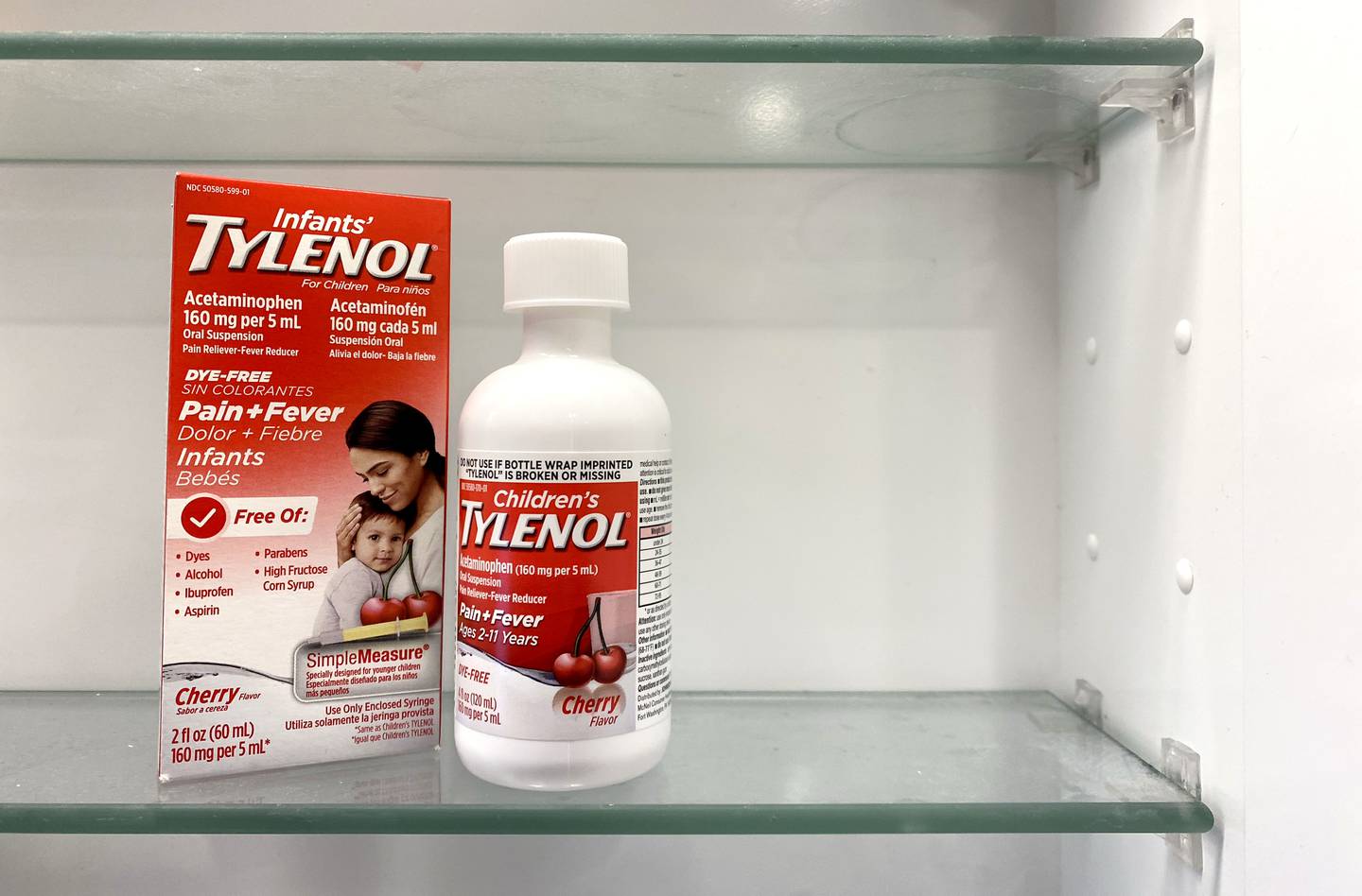 There is a shortage of some over-the-counter fever- and pain-reducing medications, such as children's Tylenol.