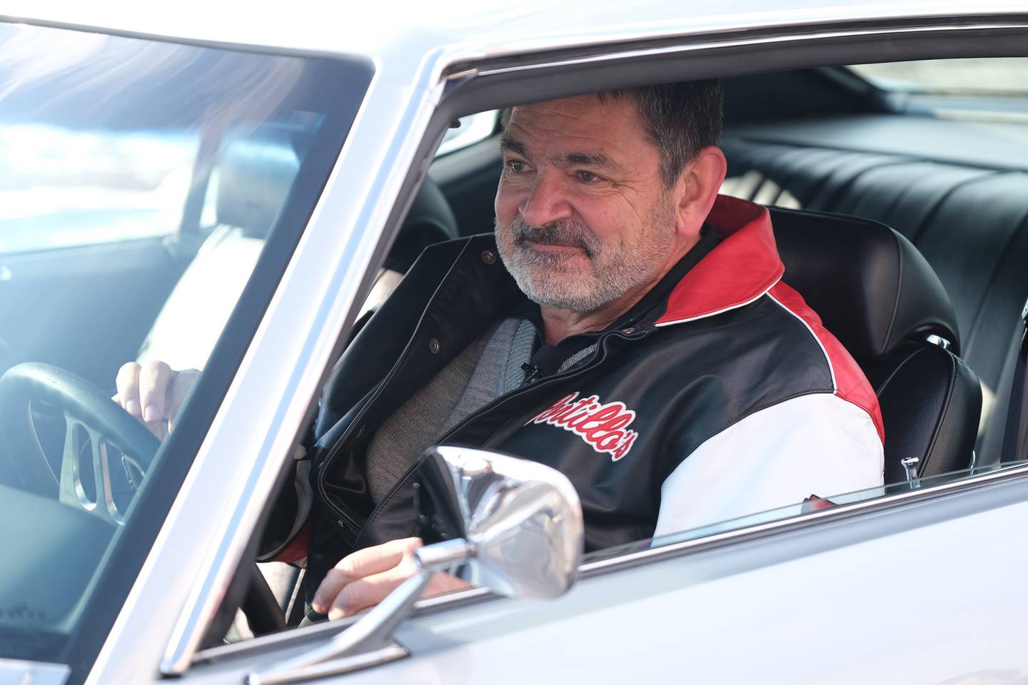 Michael Portillo, Vice President of Restaurant Support, was first in line for the open of the new Joliet Portillo’s location on North Larkin. Tuesday, Feb. 1, 2022 in Joliet.