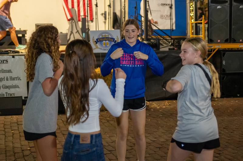 Children of Princeton do the “Chicken dance” at the annual Oktoberfest on Saturday, October 5, 2024 at Rotary Park in Princeton.