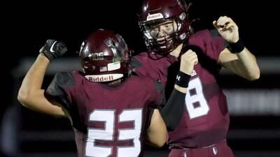 Marengo quarterback Josh Holst puts on a show with 8 total TDs in win against Johnsburg