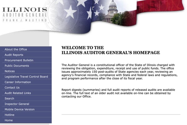 Eye On Illinois: Lots of dense reading material on Auditor General’s website