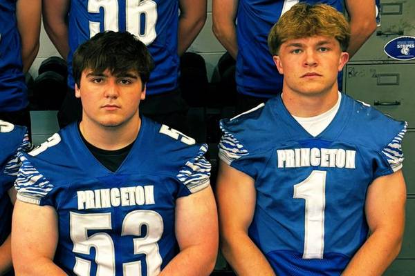 Princeton’s Casey Etheridge, Rhett Pearson receive IHSFCA All-State recognition