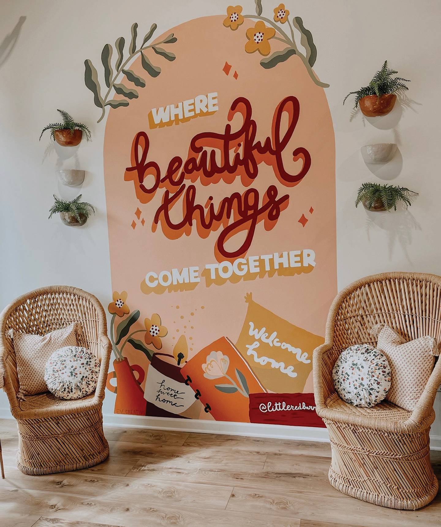 “Home decor is fine, but I also want
to help people find a gift for mom,
sister or friend,” says owner Sylvia Torres.