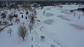 Photos: Baker Lake walking path complete but remains closed admist snowfall