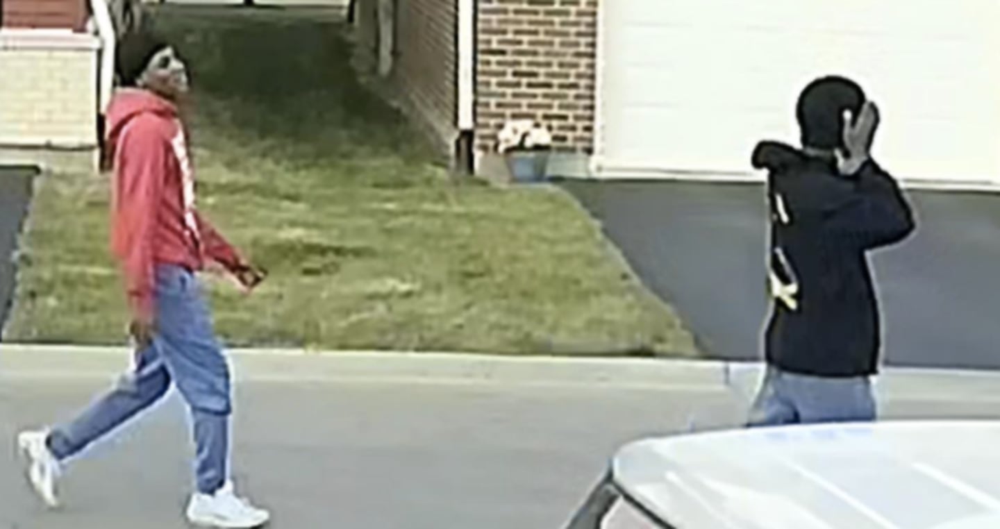 Photos of two people whom Joliet police detectives wish to speak to in regards to the May 30, 2023, homicide of Antoine Shropshire, 16.