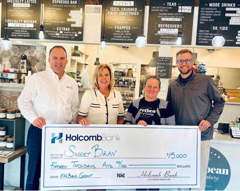 Sweetbean Cafe and Bakery received a $15,000 grant to create service space and purchase a walk-in cooler.
