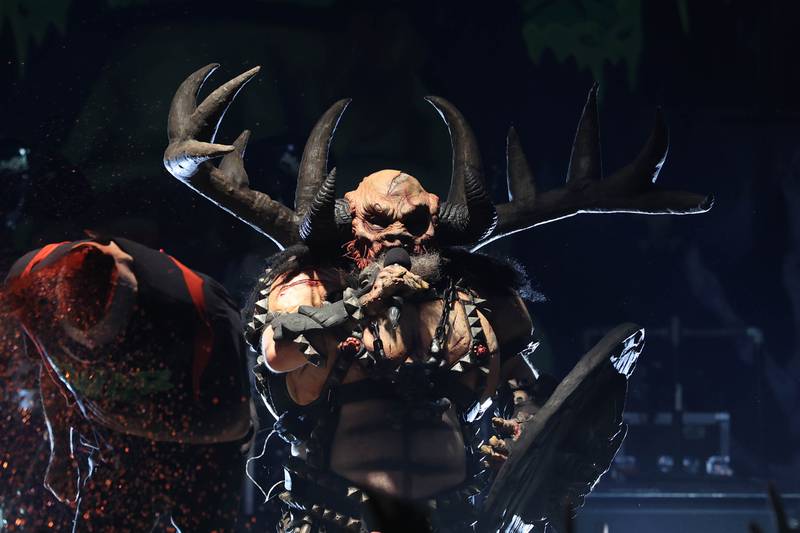 GWAR performs on the Rebel stage on day two of Riot Fest. Saturday, Sept. 18, 2022, in Chicago.