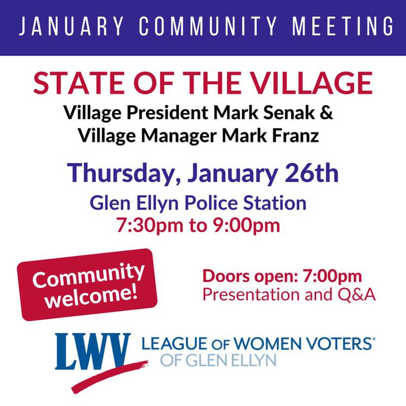 Glen Ellyn State of the Village - League of Women Voters