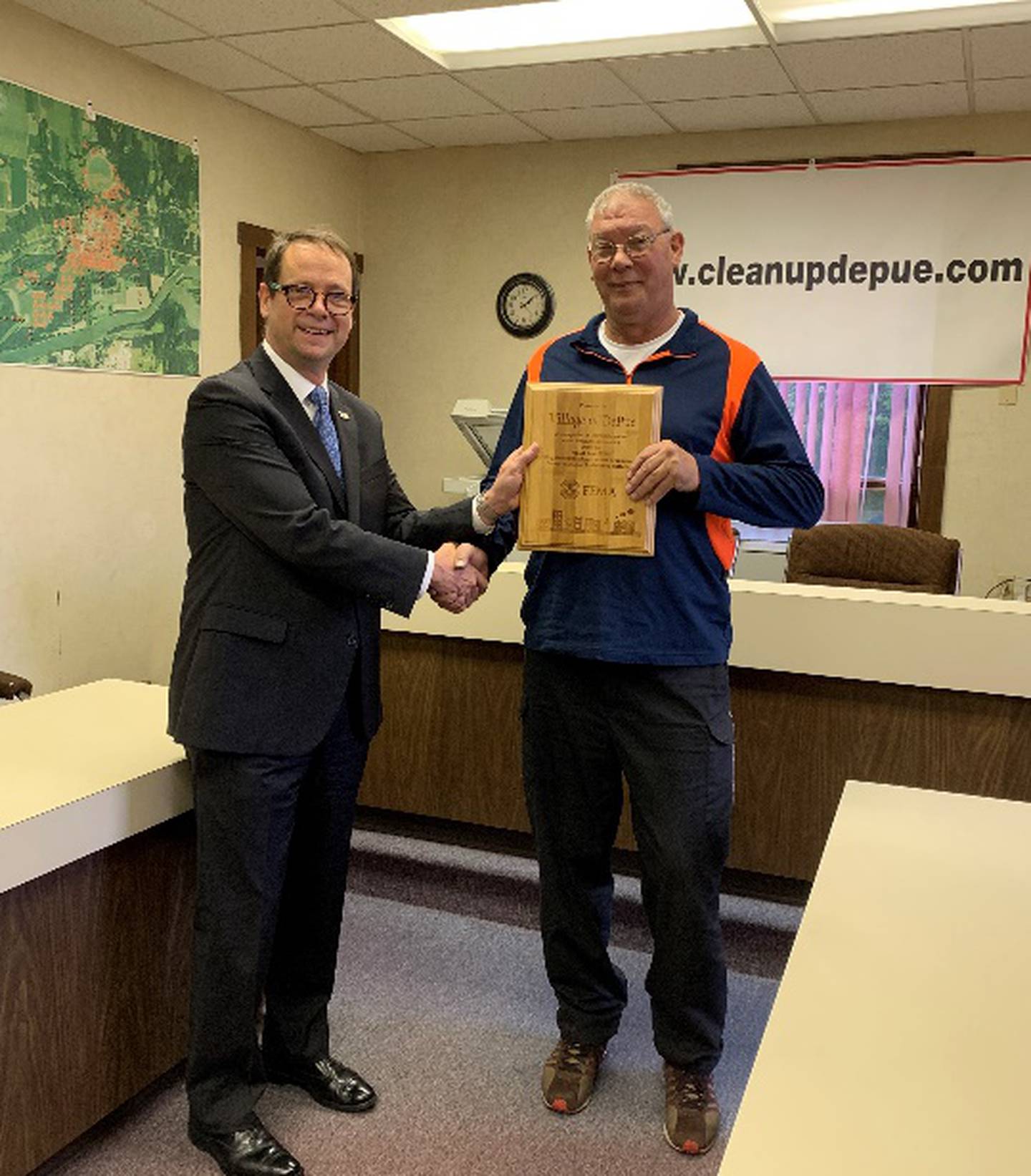 The village is working to address flooding concerns at the local wastewater treatment facility and identify solutions for relocating a flood tunnel.