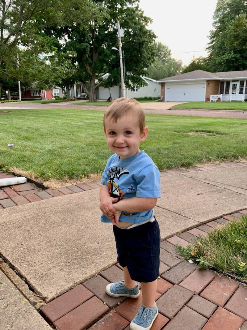 Westin Petersen - 17 month old son of Paige and Michael Peterson of Princeton.