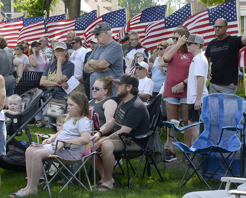 A large crowd attended the annual Memorial Day ceremony in Washington Square in Ottawa on Monday, May 30, 2022.
