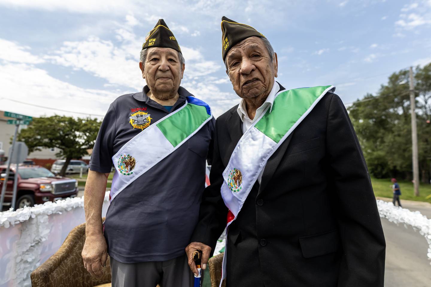 Joseph Belman and Tony Arellano serve as Grand Marshals of the City of Joliet Fiestas Patrias Mexican Independence Day Parade on Sept. 13, 2025.