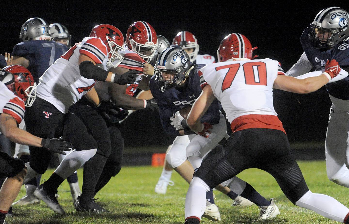 Record Newspapers football notes: Oswego East leans heavily on 1 2